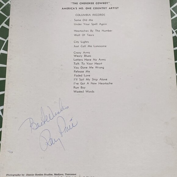 Vintage Signed Ray Price Country Music Photo 10x8 Autograph - Picture 10 of 10